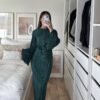 Robe Isna Verte Émeraude