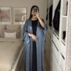 Kimono à strass Sawsen Bleu Nuit – Image 2