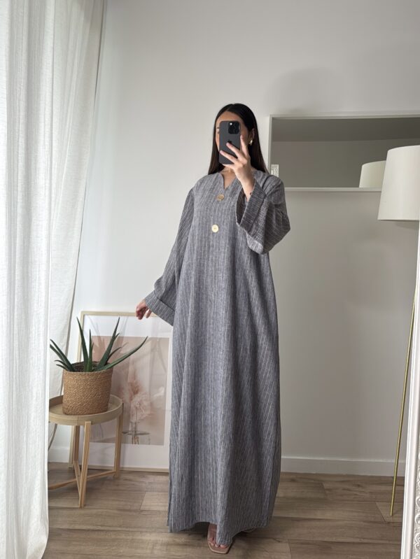 Abaya Jade Grise