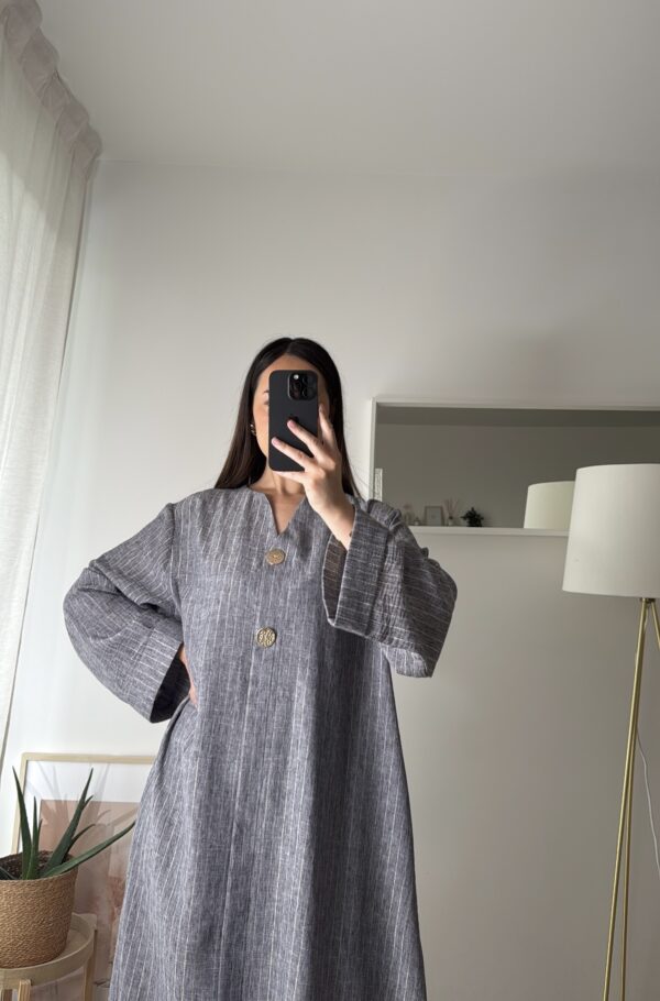 Abaya Jade Grise – Image 2