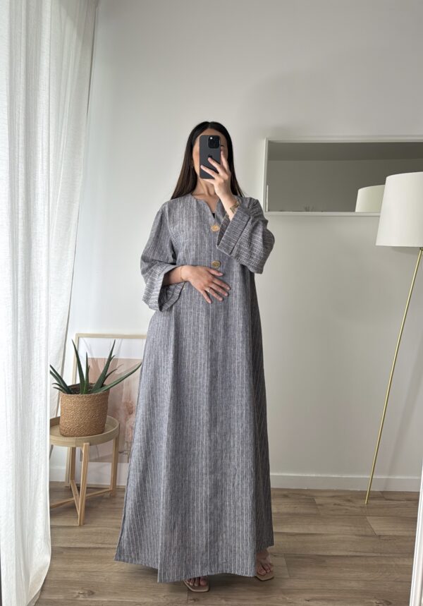Abaya Jade Grise – Image 3